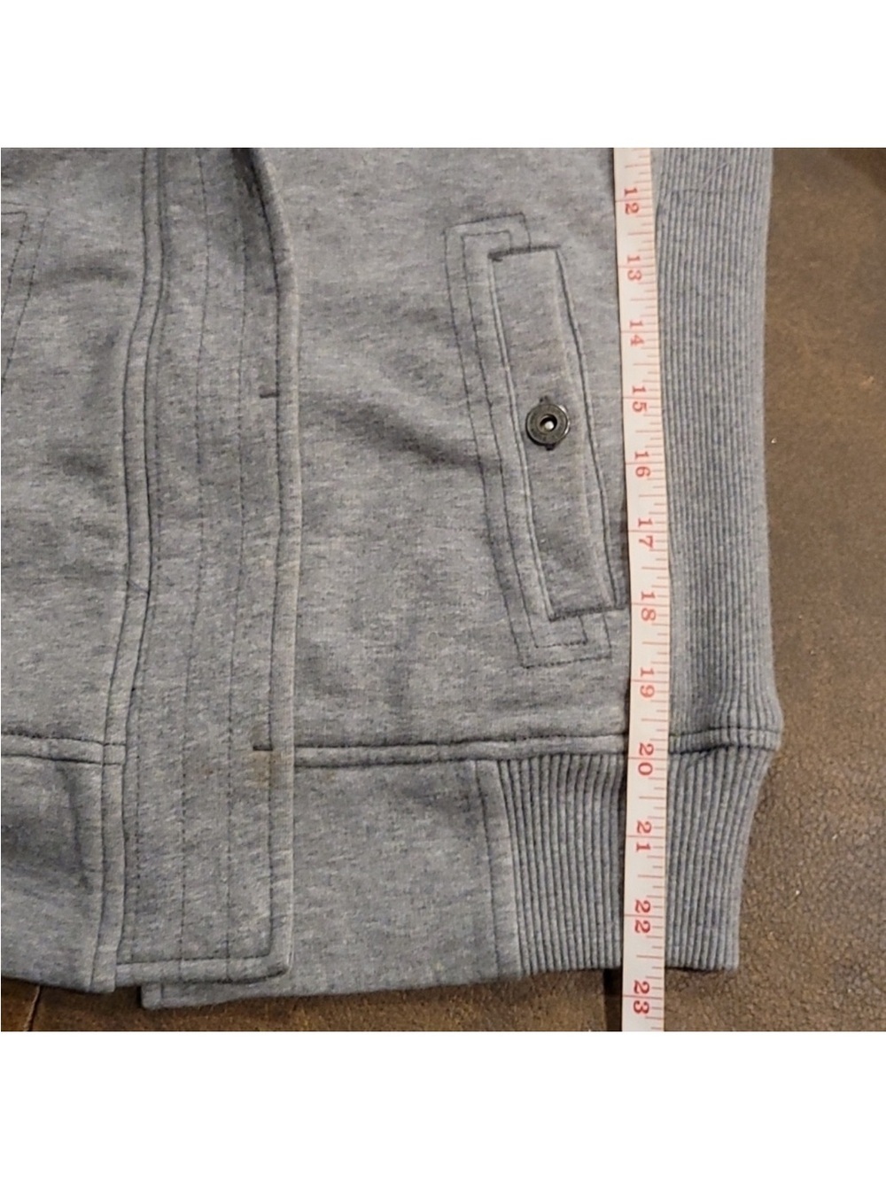 Vintage Puma Sherpa Lined Full Zip Hoodie Gray Embroidered Logo Women’s XS Y2K - Picture 5 of 6